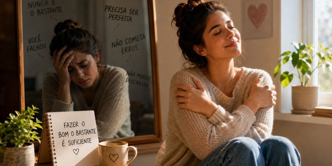 A psicologia afirma que pessoas que eram criticadas sempre que cometiam erros tendem a desenvolver um perfil emocional onde o valor pessoal é estritamente atrelado à ausência de falhas