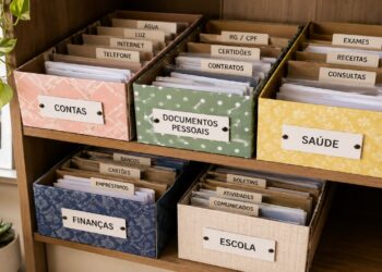Não jogue as caixas de sapato vazias fora! Ideias para reutilizar essas embalagens como divisórias simples para organizar documentos e papéis no armário