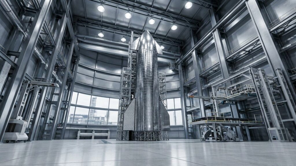 SpaceX constrói fábrica para produzir mil Starships por ano e transforma foguetes em linha de montagem