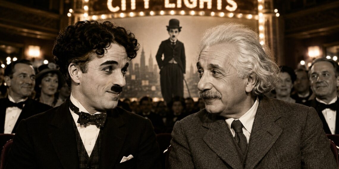Albert Einstein, ao comentar a universalidade e a simplicidade de Charlie Chaplin, disse: “Você não diz uma palavra, e ainda assim o mundo entende você.”