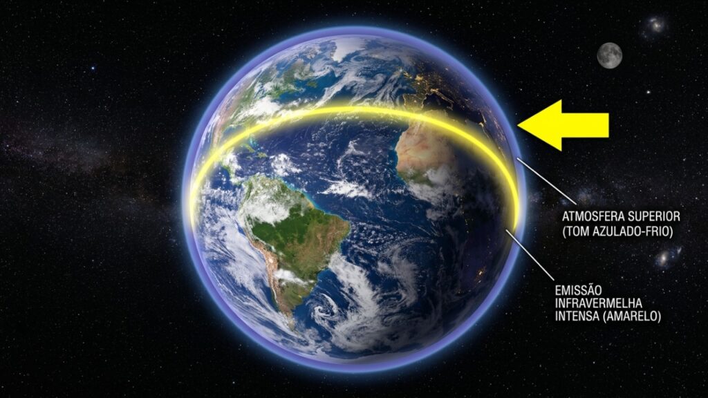 A atmosfera superior da Terra está esfriando rápido, e cientistas finalmente entendem o motivo