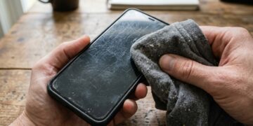 O erro comum de limpar a tela do celular na roupa pode causar danos irreversíveis