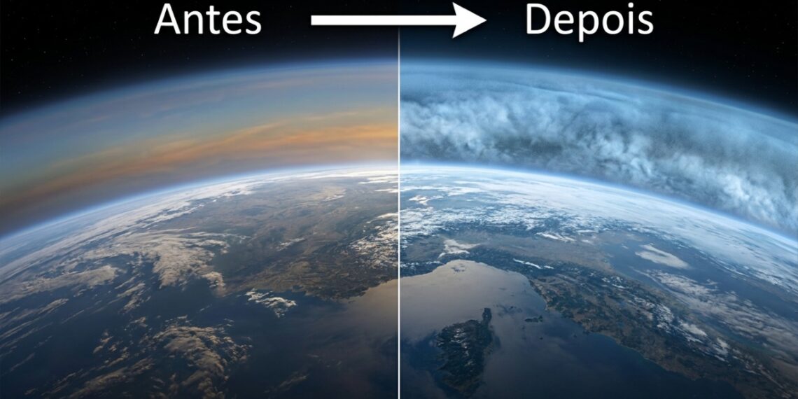 A atmosfera superior da Terra está esfriando rápido, e cientistas finalmente entendem o motivo