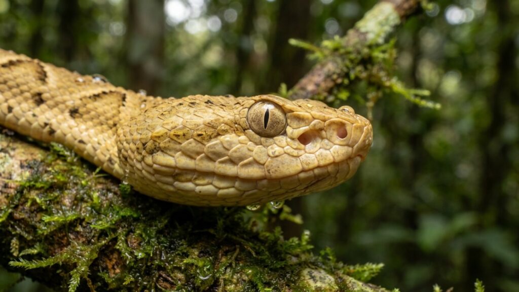 A jararaca-ilhoa da Ilha da Queimada Grande que virou foco de biólogos ao apresentar diferenças marcantes de tamanho e adaptação de habitat em relação à tradicional espécie continental