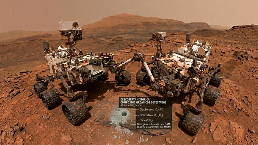 NASA encontra novas moléculas orgânicas em Marte e reacende mistério sobre vida antiga no planeta