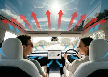 Tesla cria um sistema para reduzir o calor em seus tetos panorâmicos de vidro