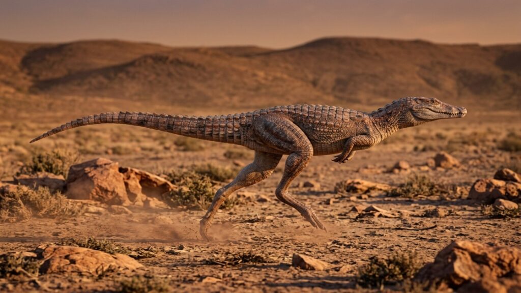 Cientistas descobrem um estranho parente dos crocodilos que andava como dinossauro