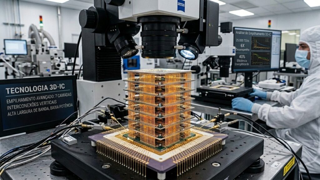 Chips 3D de silício avançam rumo à indústria