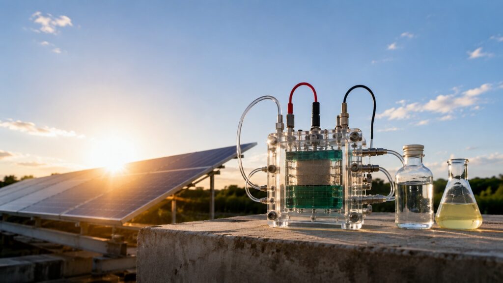 Fotossíntese artificial sem bateria transforma sol, água e CO₂ em combustível limpo