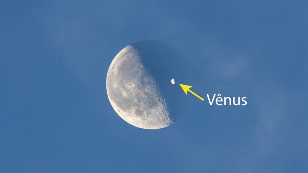 Vênus vai desaparecer atrás da Lua em plena luz do dia e poderá ser visto sem equipamento especial