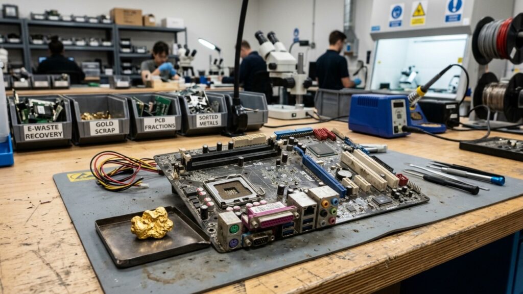 O aparelho eletrônico que todos descartamos contém na realidade 450 miligramas de ouro de 22 quilates