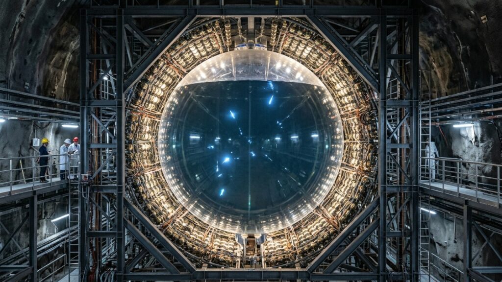 Observatório gigante na China revela pistas inéditas sobre o mistério da massa dos neutrinos