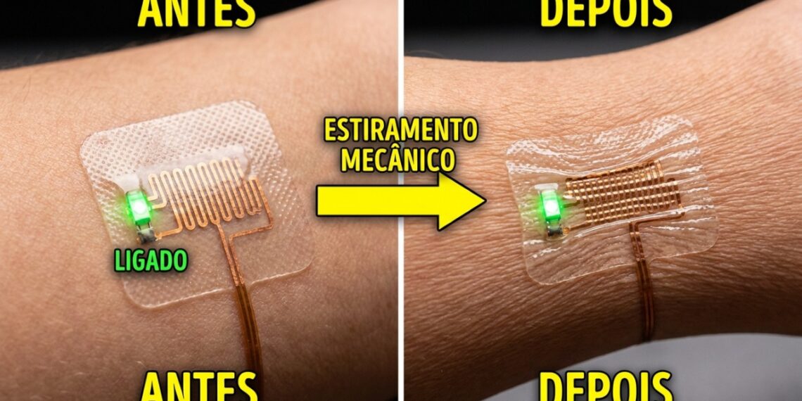 Cientistas apresentam tecnologia que gruda na pele e monitora o corpo como um médico pessoal