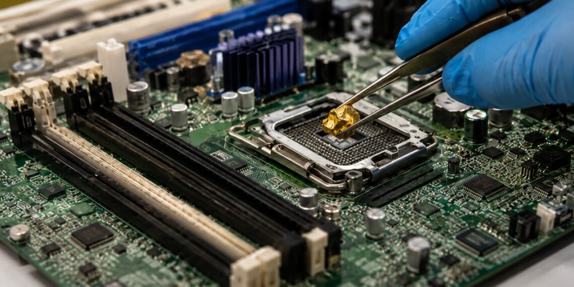 O aparelho eletrônico que todos descartamos contém na realidade 450 miligramas de ouro de 22 quilates