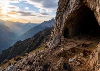 Arqueólogos Descobrem Caverna Pré-histórica em Montanha Repleta de Misterioso Mineral Verde