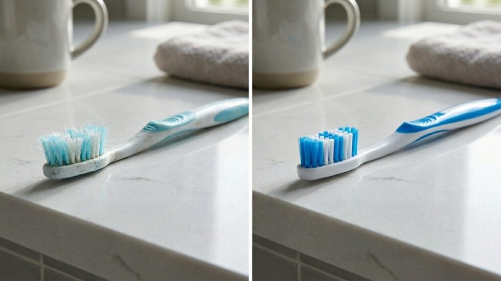 Pouca gente sabe, mas a cerda azul da escova de dentes tem uma função muito mais útil do que parece