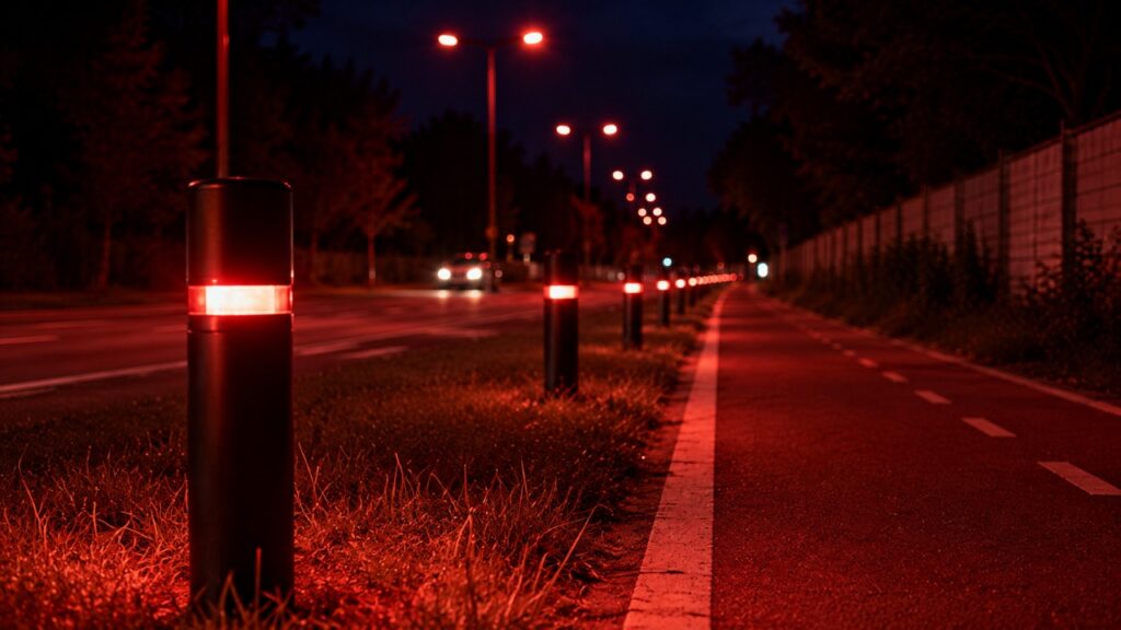 Cidade Europeia troca postes brancos por luzes vermelhas para salvar uma espécie em extinção