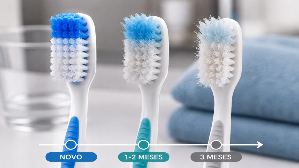 Pouca gente sabe, mas a cerda azul da escova de dentes tem uma função muito mais útil do que parece