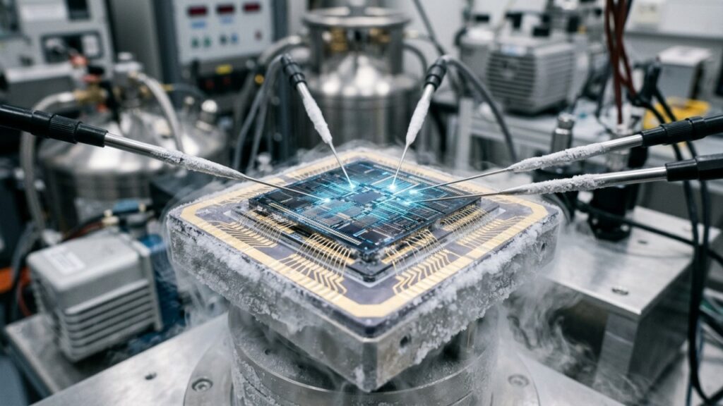 Quase no zero absoluto, um transistor começa a agir como um neurônio