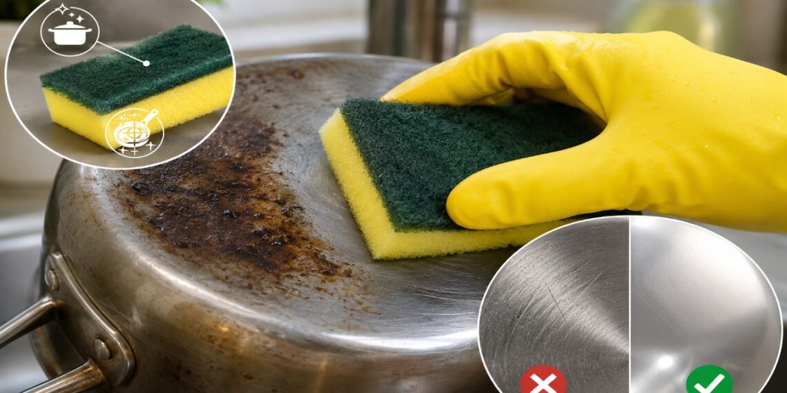 Para que serve o lado áspero da esponja de cozinha, já que ele geralmente risca a panela em vez de limpar melhor?