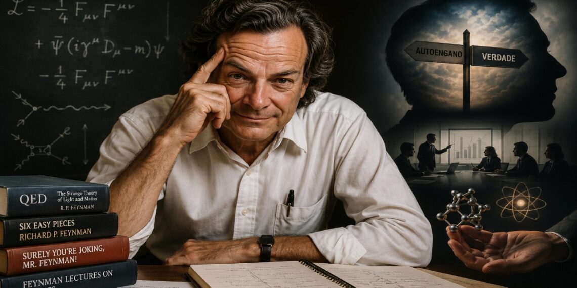 Richard Feynman, físico e vencedor do Nobel, afirmou: “O primeiro princípio é não enganar a si mesmo, pois você é a pessoa mais fácil de enganar.”