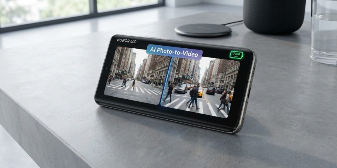 Honor lança celular que transforma fotos em vídeos com IA e promete bateria gigante de 7.000 mAh