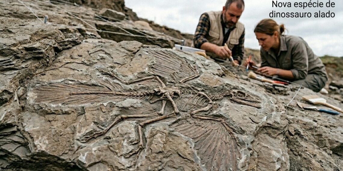 Cientistas encontraram na China o fóssil de um dinossauro semelhante a um pássaro, com 120 milhões de anos