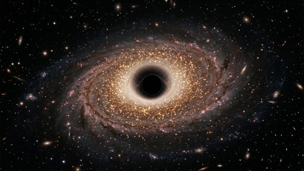 Astrônomos descobrem um gigante adormecido: buraco negro antigo tem massa 6 bilhões de vezes maior que a do Sol