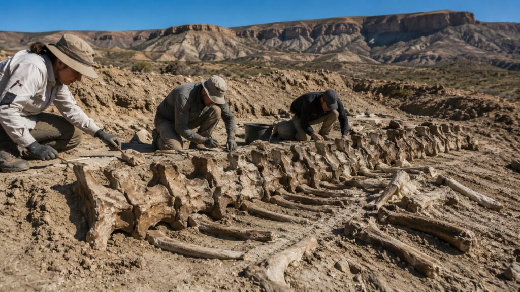 Dinossauro estranho de 20 metros é descoberto na Argentina e surpreende cientistas