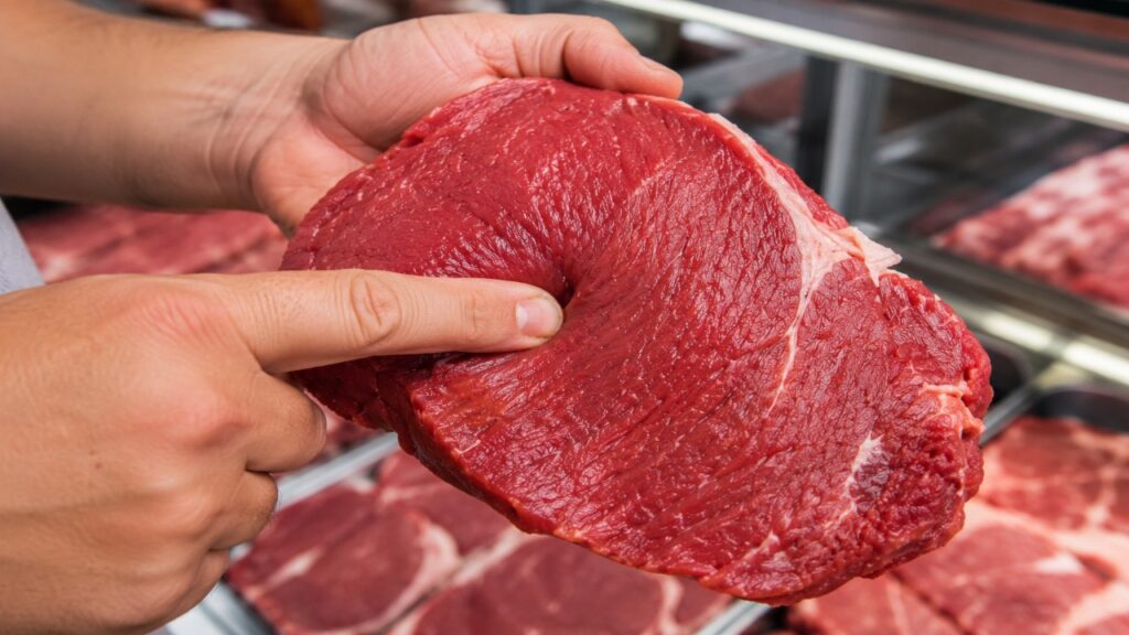 Qual você deve comprar: o pedaço mais claro ou o mais escuro de um delicioso corte de carne bovina? Como escolher carne fresca com base nas diferenças de cor…