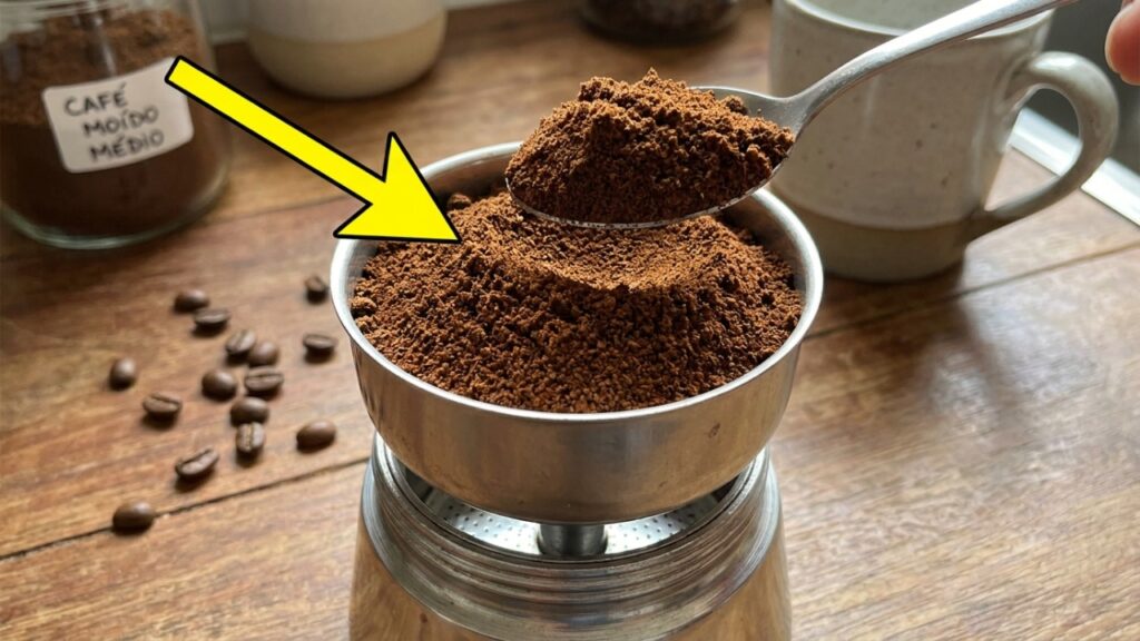 Como preparar o café perfeito em uma cafeteira , segundo os princípios da química: água, pó e chama.