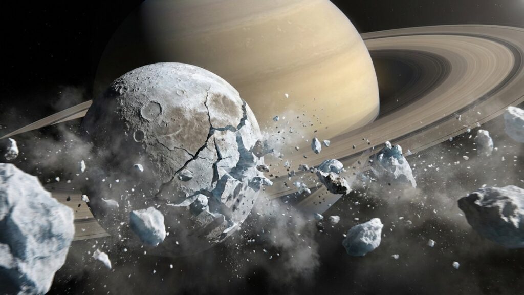 Nova teoria diz que os anéis de Saturno nasceram da destruição de uma lua perdida