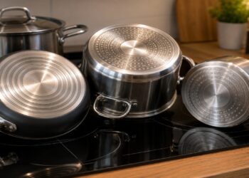 Para que servem os círculos no fundo das panelas e por que eles estão ali