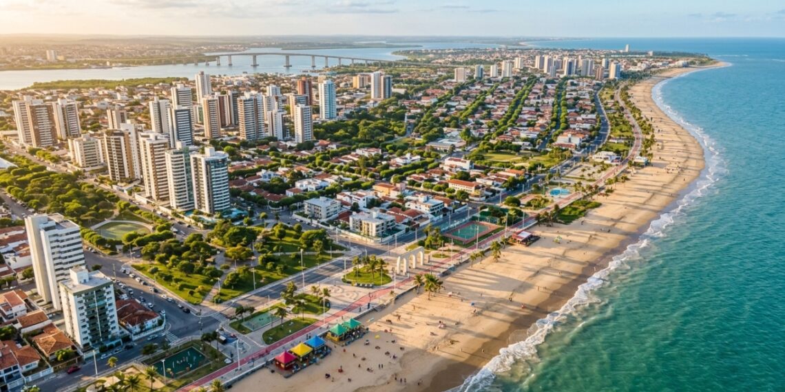 Charme à beira-mar em um cenário organizado: primeira capital planejada do Brasil cativa pela fluidez de suas ruas e uma orla de 6 km total