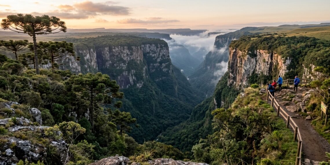 Uma das cidades mais frias do Brasil tem neve no inverno e os maiores cânions do país no quintal
