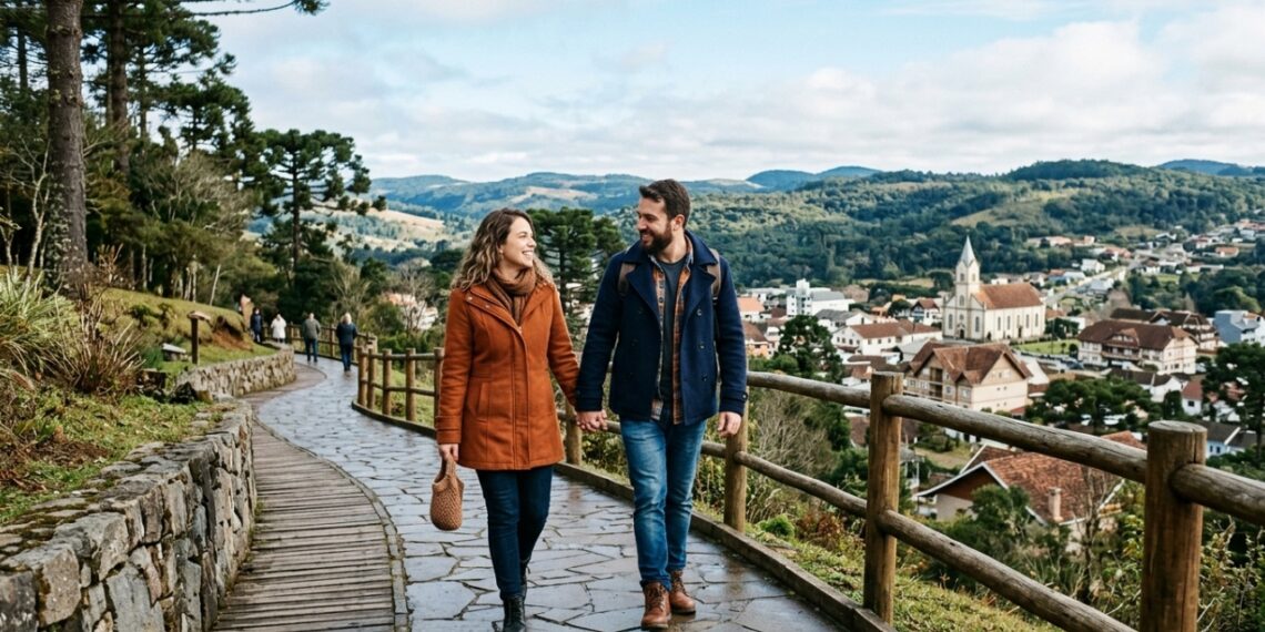 A cidade mais fria do Brasil onde a neve quase sempre aparece: o ponto mais alto de Santa Catarina e a capital da maçã