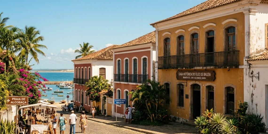 Na Costa das Baleias, casarões erguidos com óleo de baleia contam a história dessa cidade do sul da Bahia