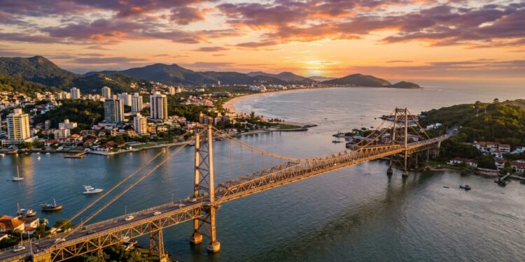 A capital-ilha com mais de 40 praias e a maior ponte pênsil do Brasil que completa 100 anos em 2026