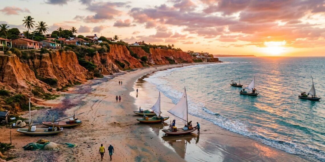 Onde o sol nasce primeiro no Ceará: a cidade com o maior conjunto de falésias da América Latina