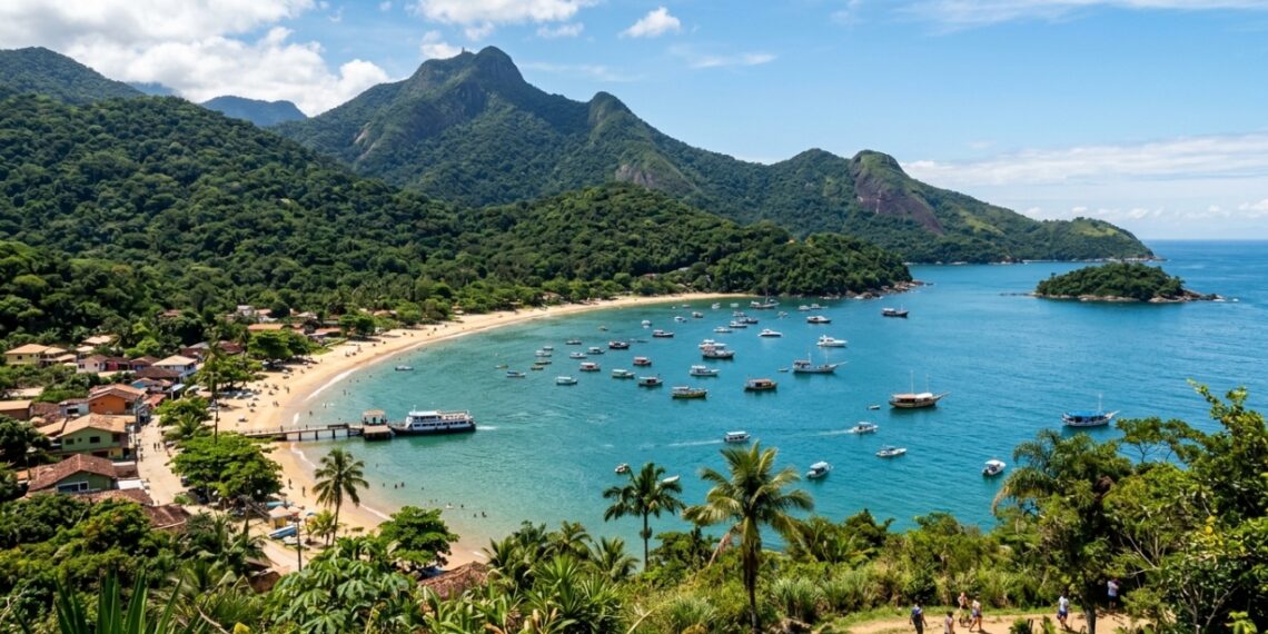 A maior ilha do Rio de Janeiro não tem carros e guarda uma das praias mais bonitas do mundo entre suas mais de 100 faixas de areia