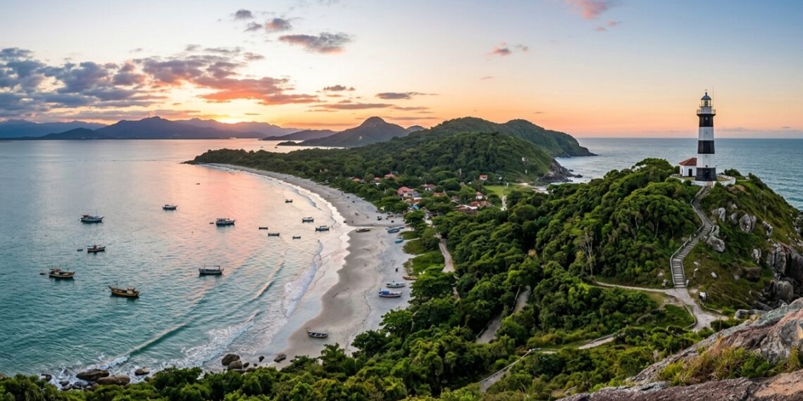 Santuário marítimo de padrão europeu no Paraná reúne praias selvagens e um farol histórico com peças trazidas da Escócia em 1872