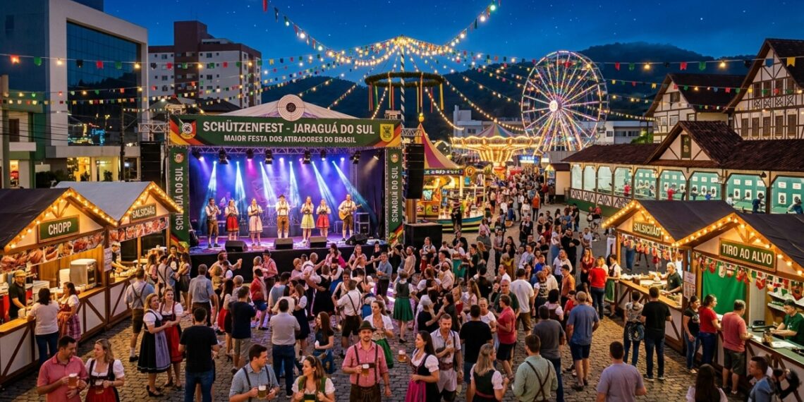 A Capital Nacional dos Atiradores e a maior festa de tiro do Brasil: a cidade de herança alemã encravada num vale de Santa Catarina