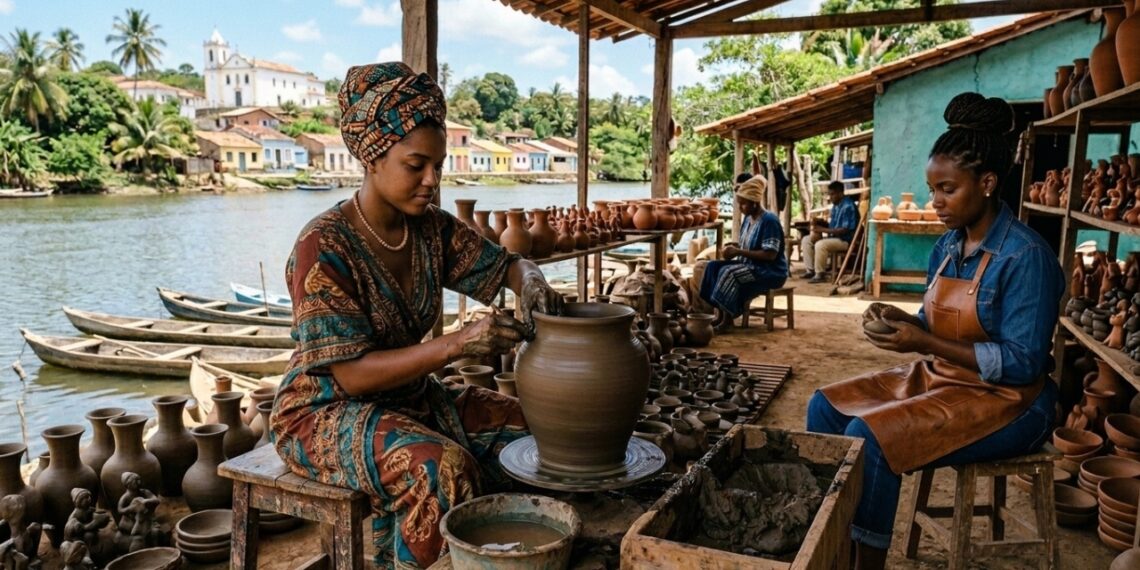 O maior polo de cerâmica da América Latina é um vilarejo baiano com cerca de 150 olarias de barro às margens de um rio