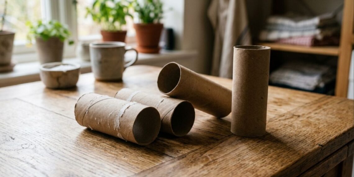Não jogue os rolos de papel toalha vazios fora: ideias para reutilizar esses tubos para organizar cabos e fios elétricos na gaveta de casa