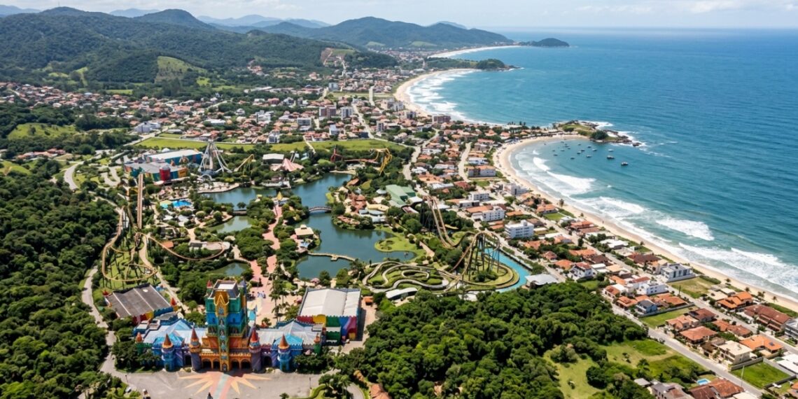 Dono do maior parque temático de toda a América Latina: o polo turístico fica a apenas 120 km de Florianópolis e ostenta mar calmo