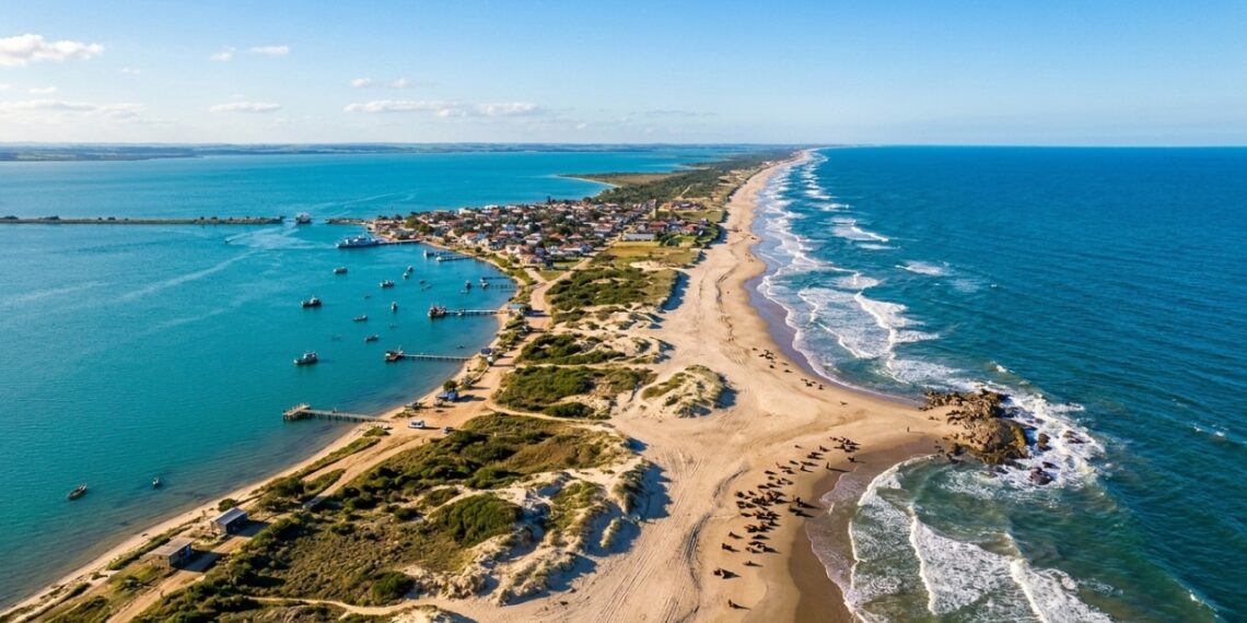 Uma península de 100 km de praias entre o Atlântico e a Lagoa dos Patos onde moram lobos-marinhos