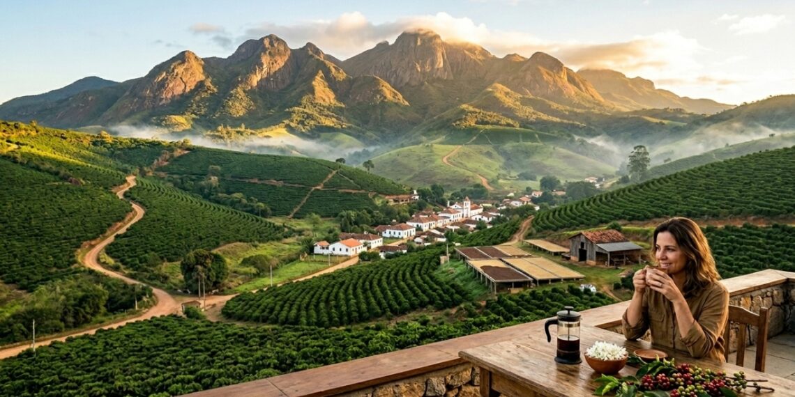 O terceiro pico mais alto do Brasil fica a 340 km de BH: a cidade mineira onde 8 dos 10 melhores cafés do país nascem nas encostas do parque