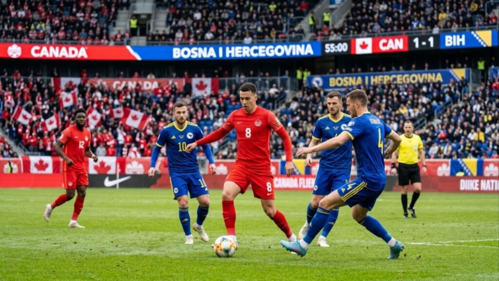 Quem ganha entre Canadá e Bósnia e Herzegovina, segundo a previsão do ChatGPT?