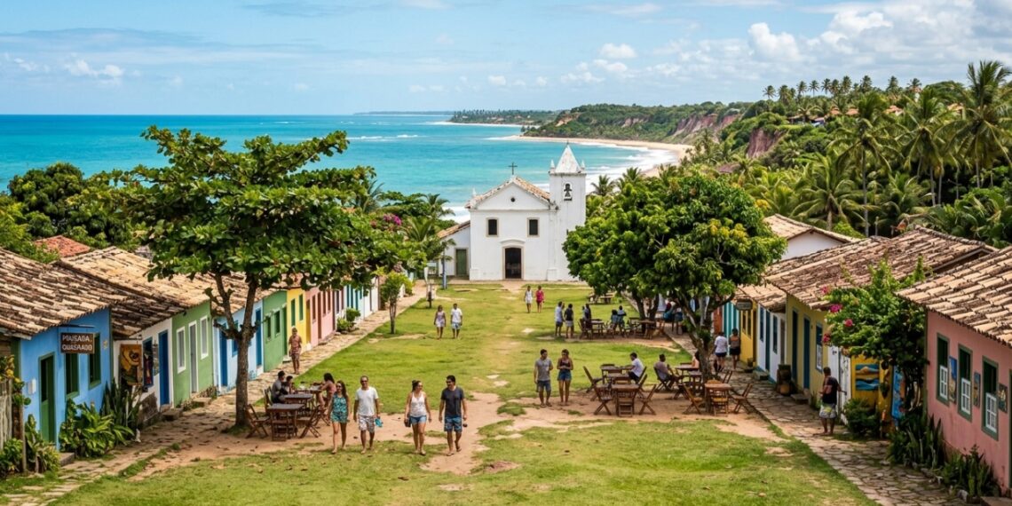 Casinhas coloridas, uma igrejinha do século XVI e praias paradisíacas: o charme da vila mais cobiçada da Bahia