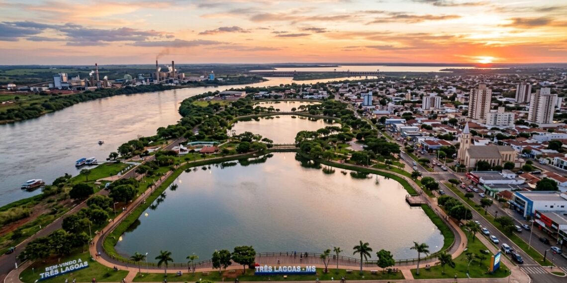 A Capital Mundial da Celulose é apelidada de Cidade das Águas e guarda praias de rio na divisa entre Mato Grosso do Sul e São Paulo